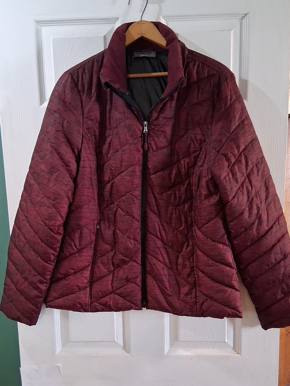 tek gear Quilted Puffer Jacket - Burgundy